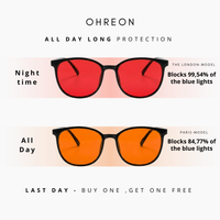 OHREON - Advanced Circadian Red Lens Glasses